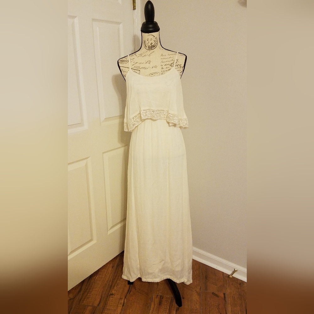 Beige/off-white maxi dress by Flying Tomato